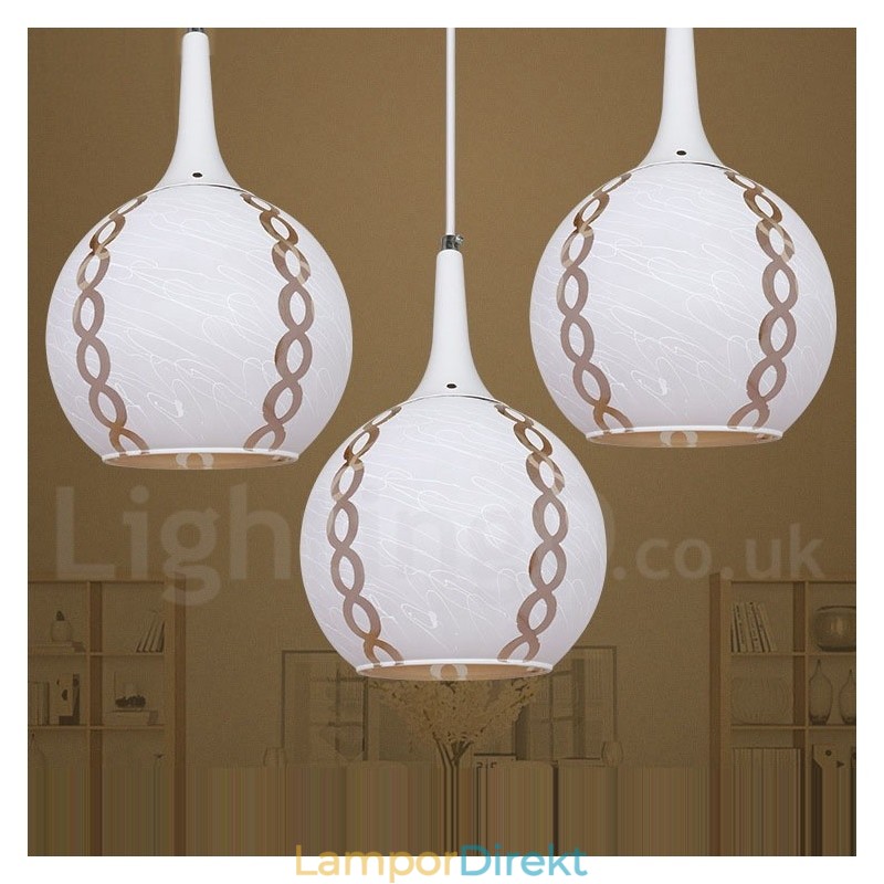 Modern Contemporary Lounge Glass Pendel Light