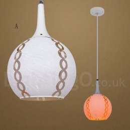 Modern Contemporary Lounge Glass Pendel Light