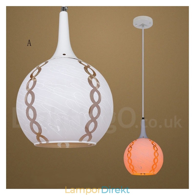 Modern Contemporary Lounge Glass Pendel Light