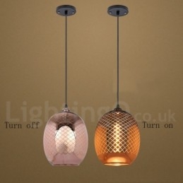 Rustik Glas Taklampa European Cafe Pendel Lampa