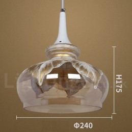 European Modern Contemporary Lounge Glas Pendellampa