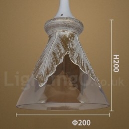 European Modern Contemporary Lounge Glas Pendellampa