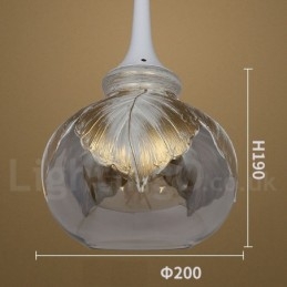 European Modern Contemporary Lounge Glas Pendellampa