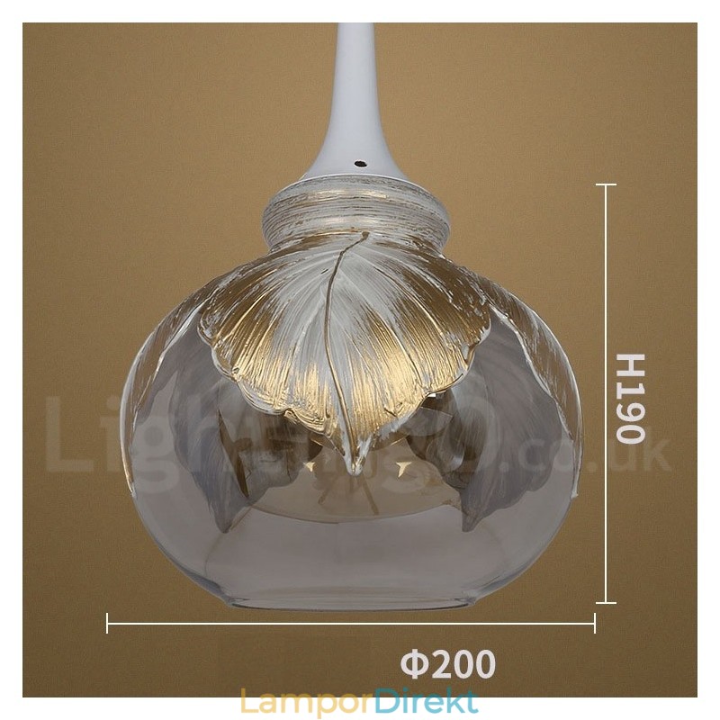 European Modern Contemporary Lounge Glas Pendellampa