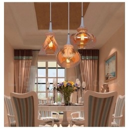 European Modern Contemporary Lounge Glas Pendellampa