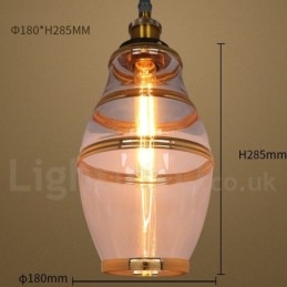 Bar Lounge European Glass Pendel Light