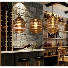 European Glass Pendel Light Cafe Lounge Pendellampa