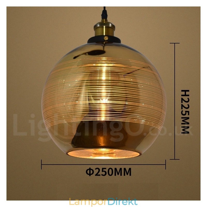 European Glass Pendel Light Cafe Pendel Lampa