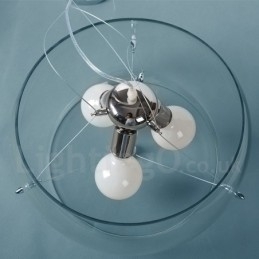 3 Ljus Modern Contemporary Glass Pendel Light
