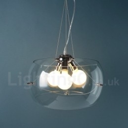 3 Ljus Modern Contemporary Glass Pendel Light