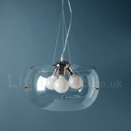 3 Ljus Modern Contemporary Glass Pendel Light
