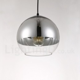 1 Ljus Modern Contemporary Plating Cafe Glas Pendel Light