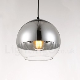 1 Ljus Modern Contemporary Plating Cafe Glas Pendel Light