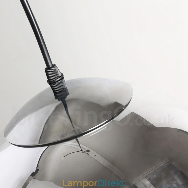1 Ljus Modern Contemporary Plating Cafe Glas Pendel Light