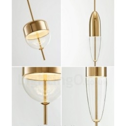 Ljus Modern Contemporary Glass Pendel Light