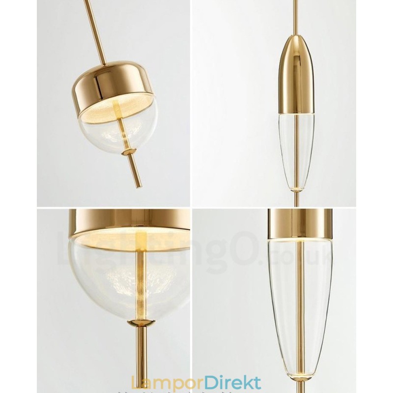 Ljus Modern Contemporary Glass Pendel Light
