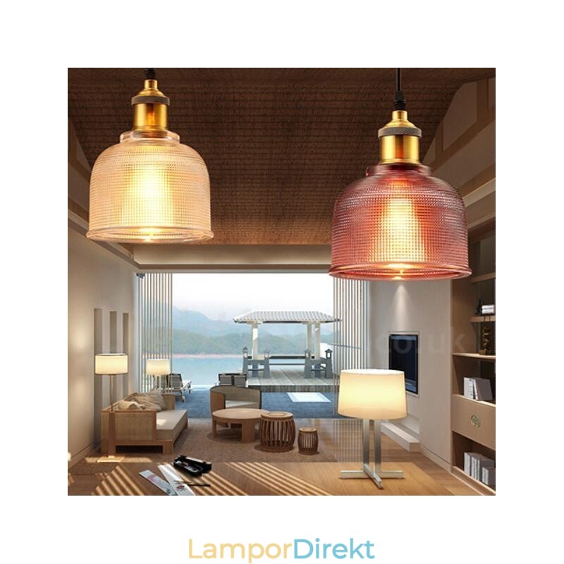 1 Ljus Modern Contemporary Cafe Flerfärgs Pendellampa I Glas