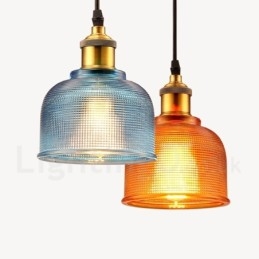 1 Ljus Modern Contemporary Cafe Flerfärgs Pendellampa I Glas