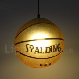 1 Ljus Vintage Modern Contemporary Basket Glass Shade Pendel Light