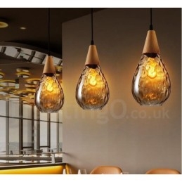 1 Ljus Nordic Style Modern Contemporary Pendellampa I Glas