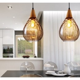 1 Ljus Nordic Style Modern Contemporary Pendellampa I Glas