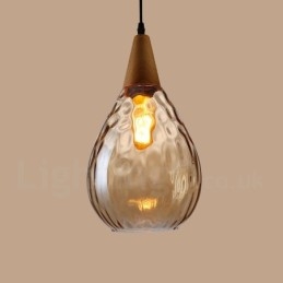 1 Ljus Nordic Style Modern Contemporary Pendellampa I Glas