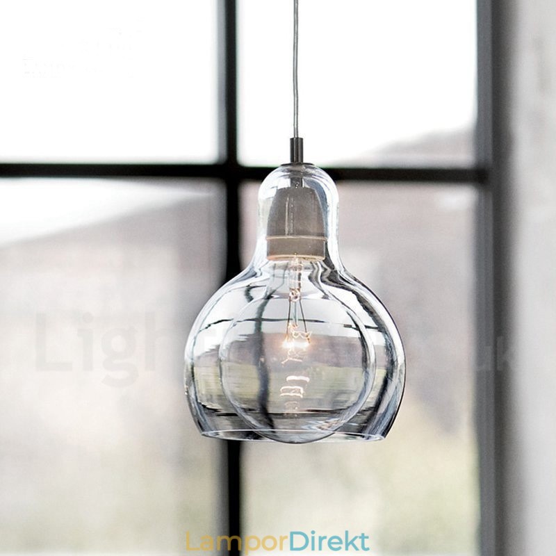 1 Ljus Nordic Style Modern Contemporary Pendellampa I Glas
