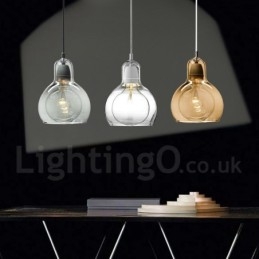 1 Ljus Nordic Style Modern Contemporary Pendellampa I Glas