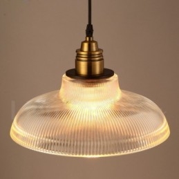 1 Ljus Vintage Glas Taklampa