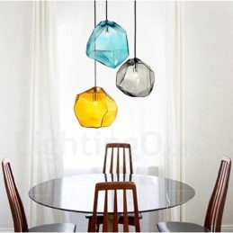 1 Ljus Rustik Lodge Taklampa Med Glasskärm