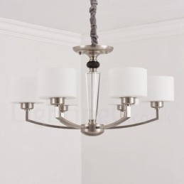6 Ljus Modern Modern Ljuskrona Med Glasskärm
