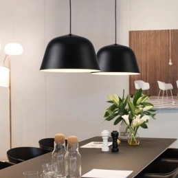 1 Ljus Modern Pendellampa I Stål Med Skärm I Aluminiumlegering