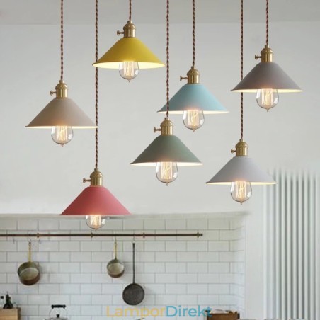 Ljus Modern Contemporary Steel Pendellampa Med Stålskärm Ljus Modern Contemporary Steel Pendellampa Med Stålskärm