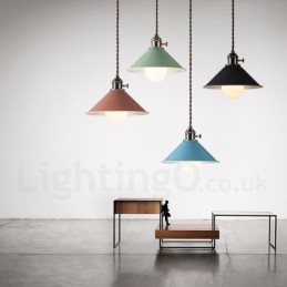 Ljus Modern Contemporary Steel Pendellampa Med Stålskärm