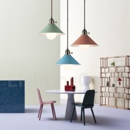 Ljus Modern Contemporary Steel Pendellampa Med Stålskärm