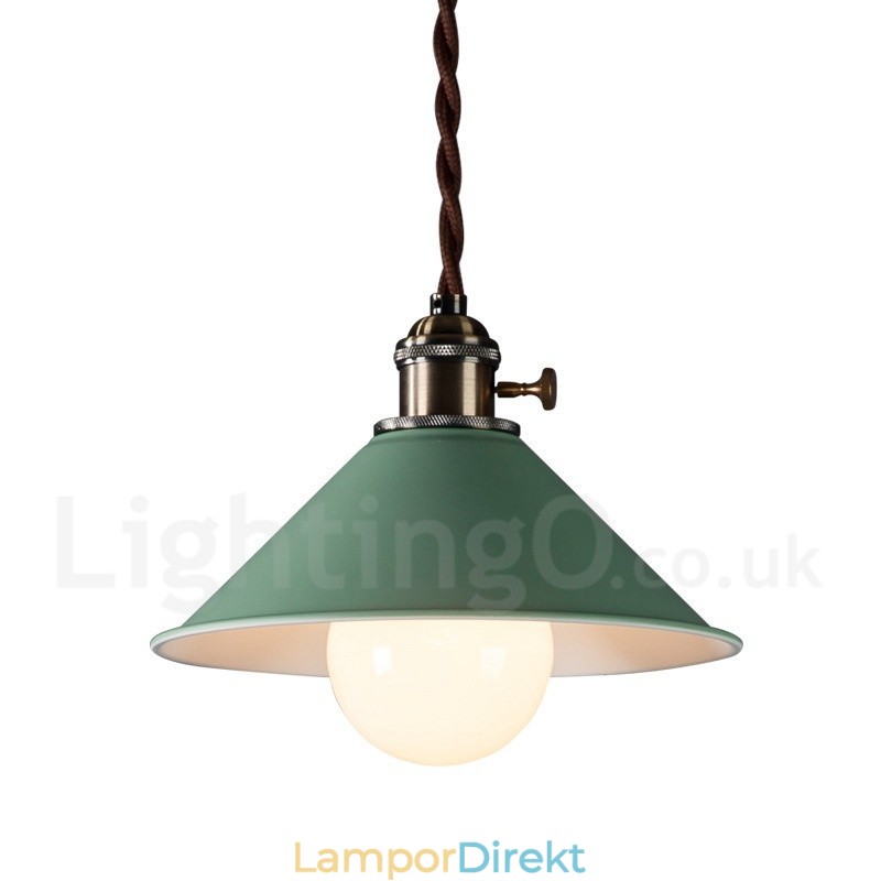 Ljus Modern Contemporary Steel Pendellampa Med Stålskärm
