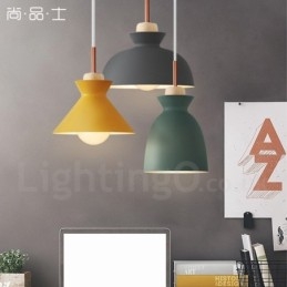 1 Ljus Modern Pendellampa I Stål Med Skärm I Aluminiumlegering