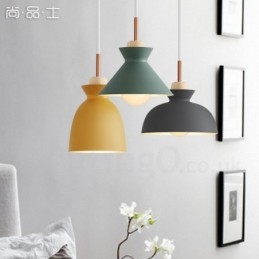 1 Ljus Modern Pendellampa I Stål Med Skärm I Aluminiumlegering