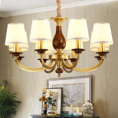 8 Ljus Retro Rustik Lyx Mässing Pendel Lampa Ljuskrona Med Glasskärm 8 Ljus Retro Rustik Lyx Mässing Pendel Lampa Ljuskrona Med Glasskärm