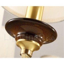 8 Ljus Retro Rustik Lyx Mässing Pendel Lampa Ljuskrona Med Glasskärm