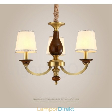 3 Ljus Retro Rustik Lyx Mässing Pendel Ljuskrona Med Glasskärm 3 Ljus Retro Rustik Lyx Mässing Pendel Ljuskrona Med Glasskärm