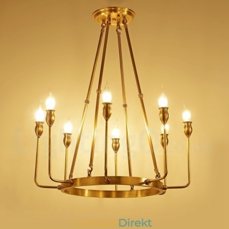 6 Ljus 8 Ljus Retro Rustik Lyx Mässing Pendel Ljuskrona 6 Ljus 8 Ljus Retro Rustik Lyx Mässing Pendel Ljuskrona