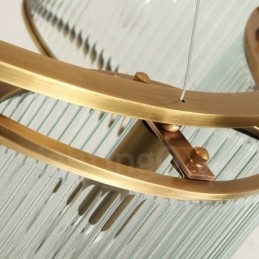 8 Ljus Retro Rustik Lyx Mässing Pendel Lampa Ljuskrona Med Glasskärm