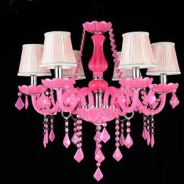 Kaffelampa Project Light Candle Crystal Hänglampa Rosa A