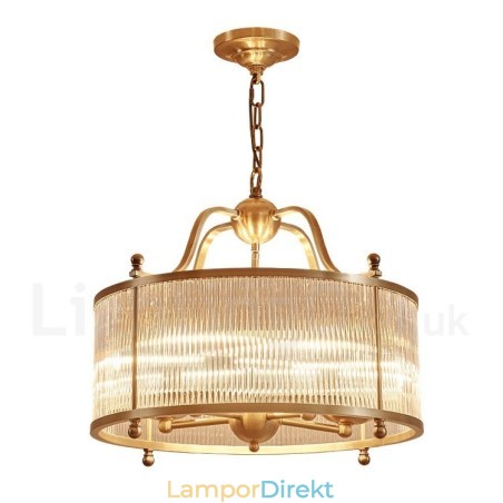 5 Ljus Retro Rustik Lyx Mässing Pendel Ljuskrona Med Glasskärm 5 Ljus Retro Rustik Lyx Mässing Pendel Ljuskrona Med Glasskärm