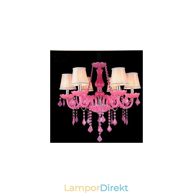 Kaffelampa Project Light Candle Crystal Hänglampa Rosa A