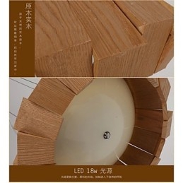Ljuskrona Country Wood Bambu