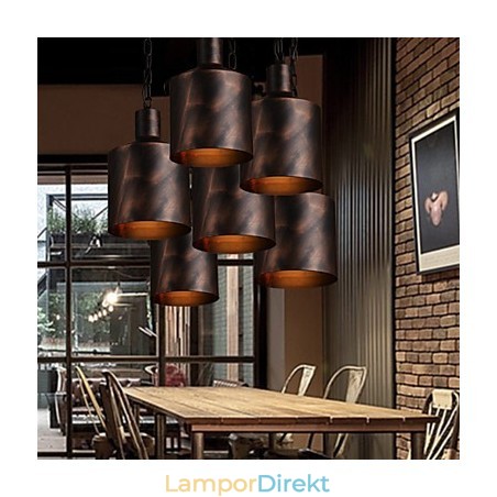 Ljuskrona Rustic Lodge Drum Metal Pendel Light Ljuskrona Rustic Lodge Drum Metal Pendel Light