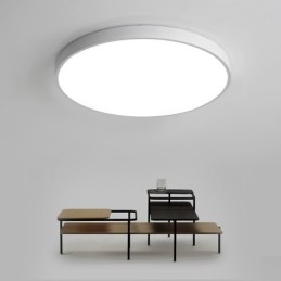 Ultratunn Dimbar Modern Modern Nordisk Stil Infälld Taklampa Med Akrylskärm Med Fjärrkontroll Kan Också Användas Som Vägglampa