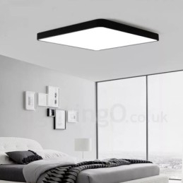 Dimbar Modern Och Modern Nordisk Stil Infälld Taklampa Med Akrylskärm Med Fjärrkontroll